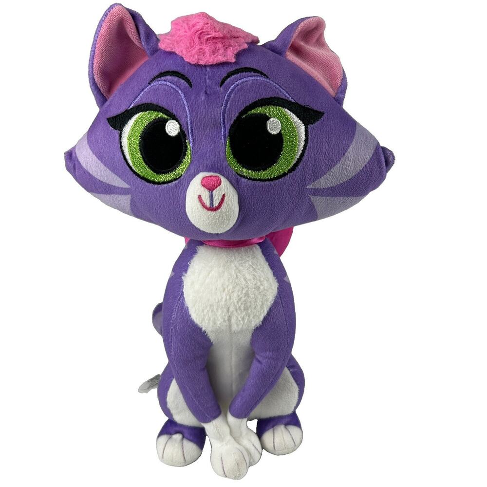 Disney Junior Puppy Dog Pals Hissy The Cat Plush 12” Stuffed Animal Toy Purple
